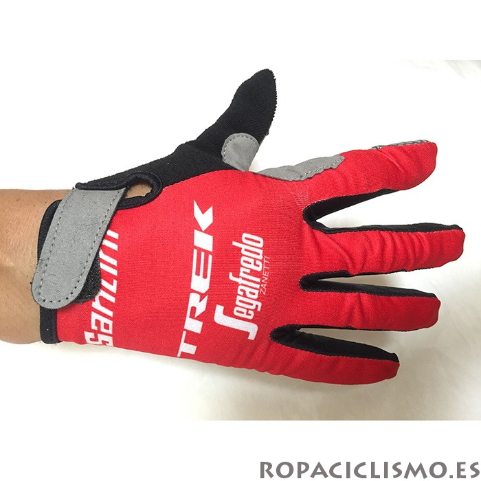 2020 Trek Segafredo Guantes Largos Rojo